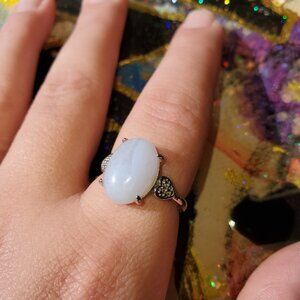 Blue Lace Agate Ring